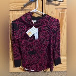 Black and Pink Mandela Amber Hoodie